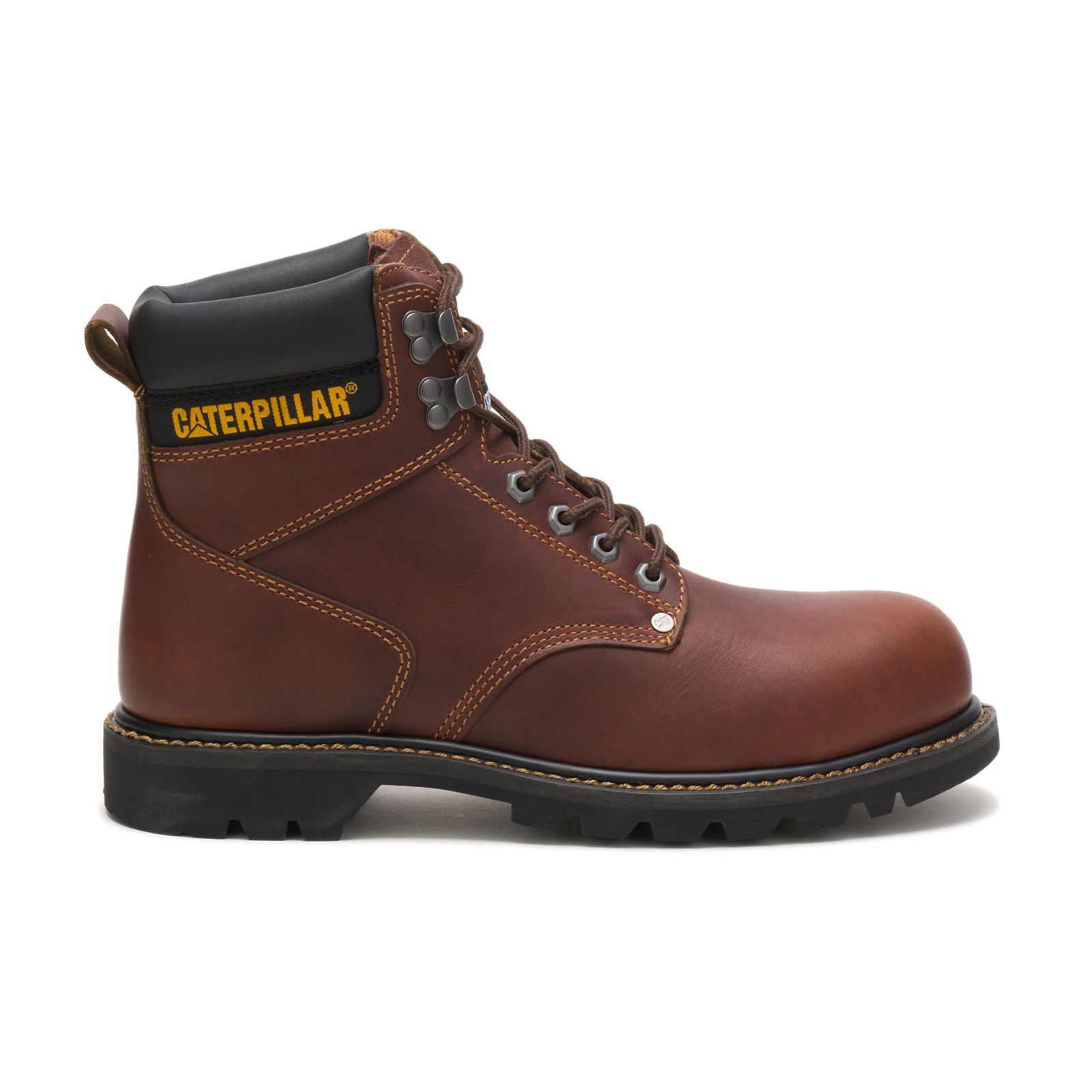 Caterpillar Second Shift Steel Toe - Mens Steel Toe Boots - Brown - NZ (438OVHBWA)